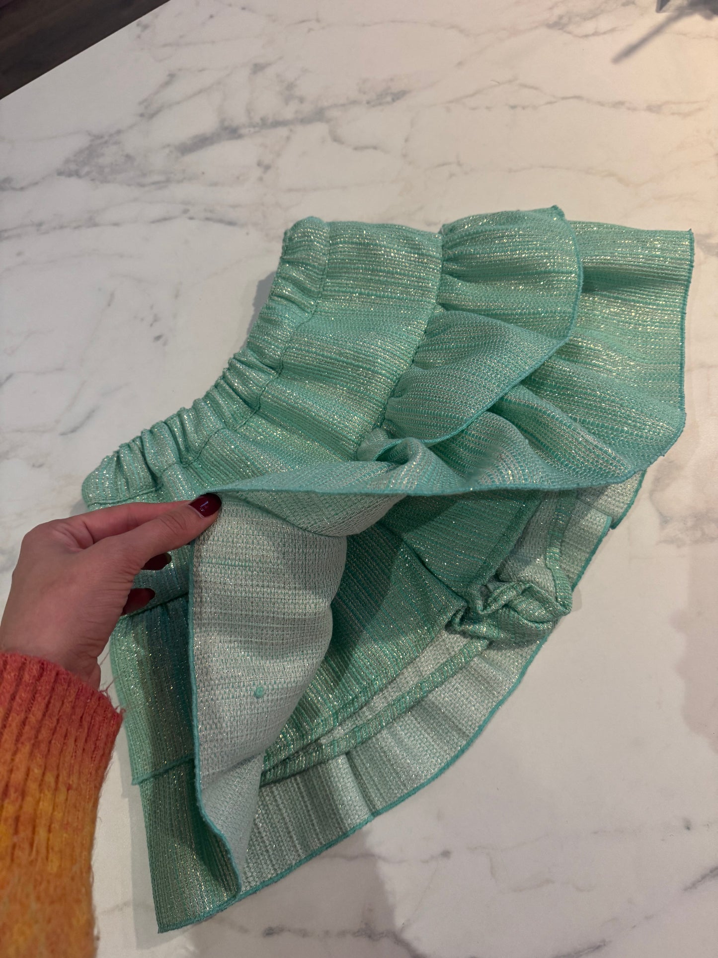 Glitter green short bloomer