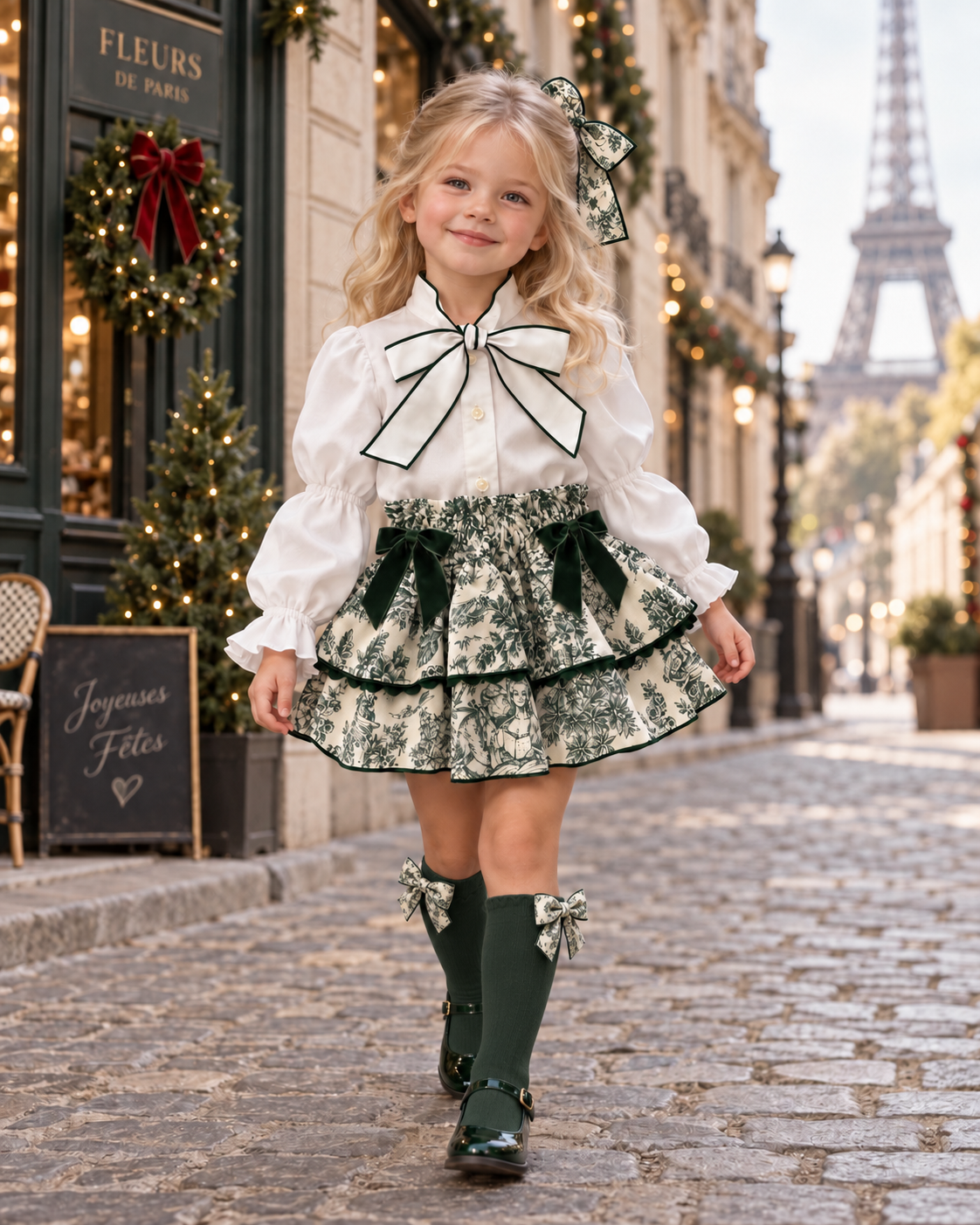 Toile de jouy green set - PRE ORDER