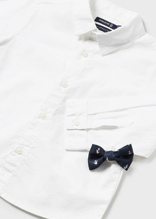 White L/s dressy shirt Mayoral