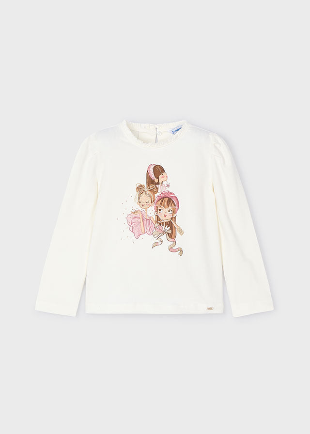 Natur- pink t-shirt mayoral