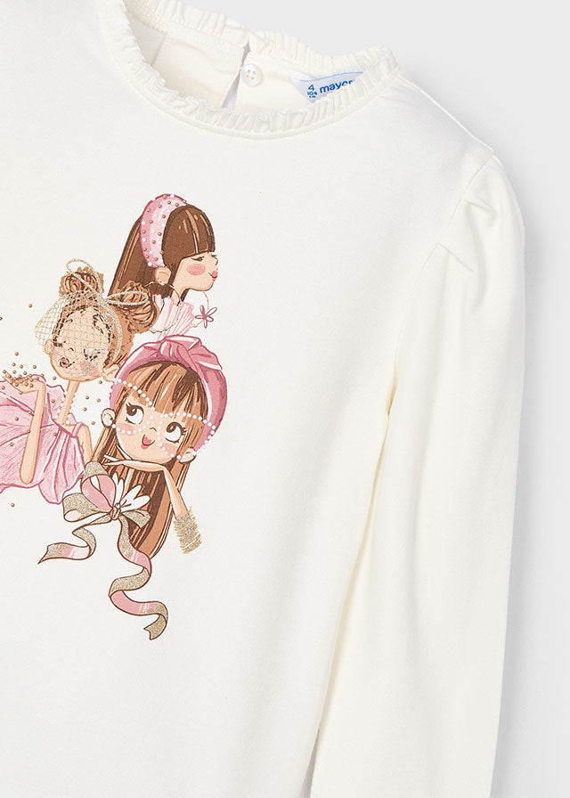 Natur- pink t-shirt mayoral