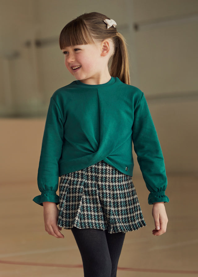 Bottle gre Jacquard short set mayoral
