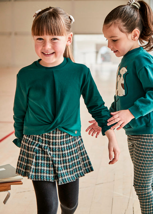 Bottle gre Jacquard short set mayoral