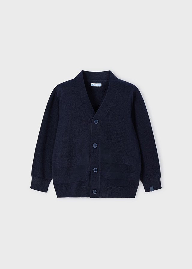Navy knit cardigan