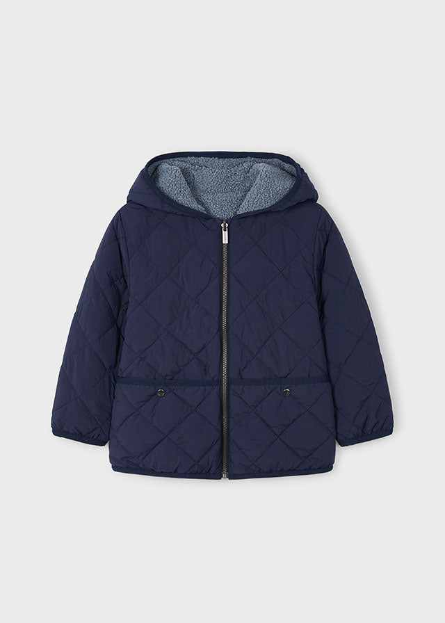 Navy reversible soft coat mayoral
