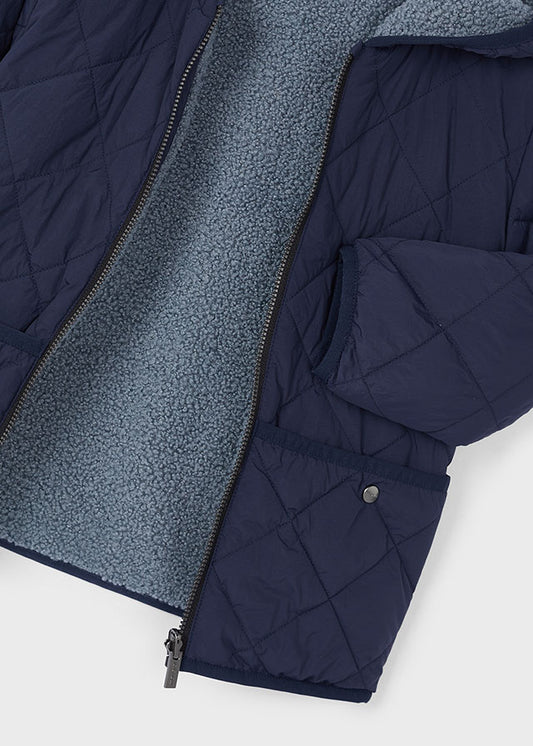 Navy reversible soft coat mayoral