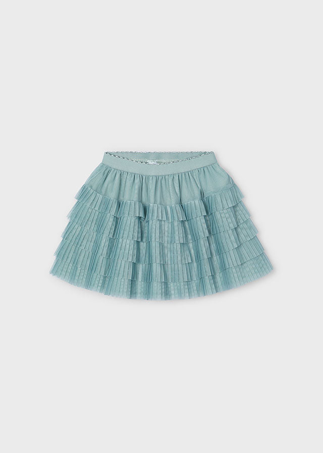 Jade Pleated tulle skirt