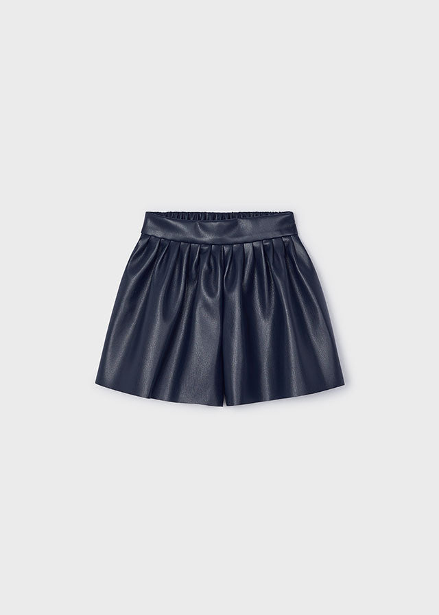 Navy leatheared skort Mayoral