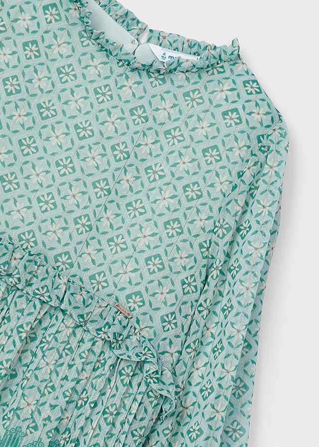 Jade pleated dress
