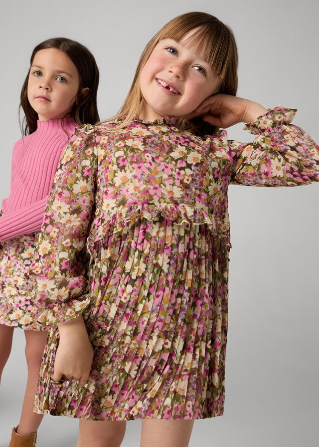 Camellia pleated dress mayoral