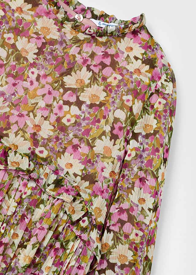 Camellia pleated dress mayoral