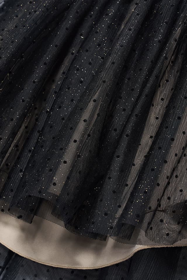 Black tulle skirt