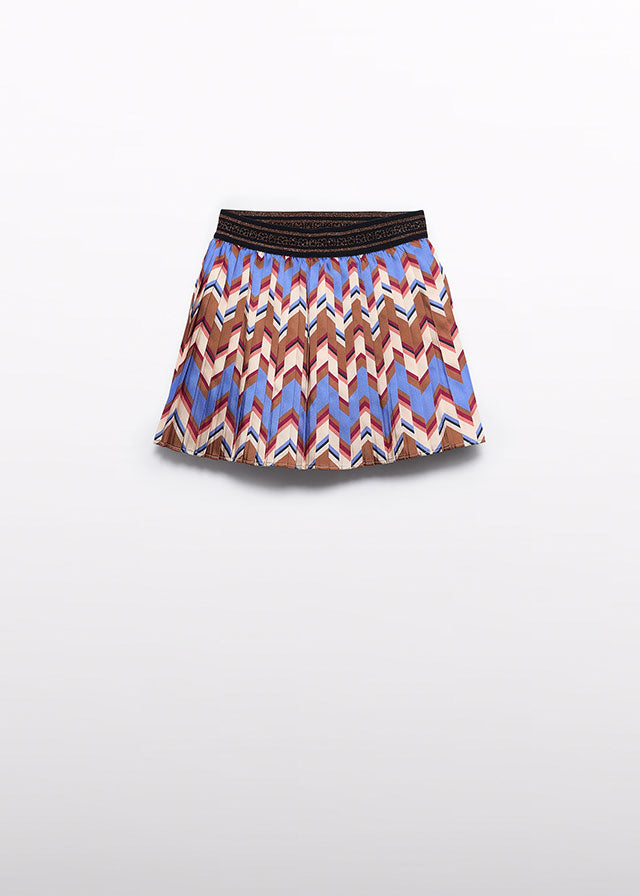 Indigo plated skirt