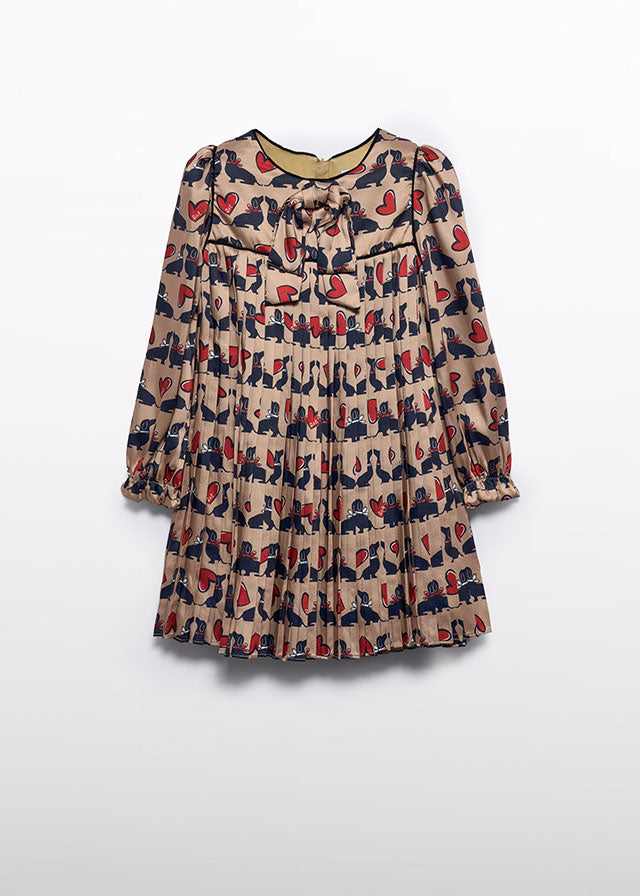 Camel Printed dressed