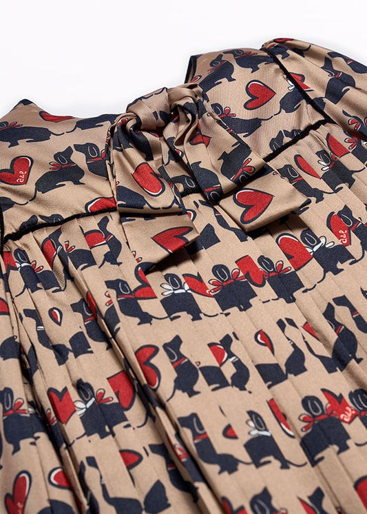 Camel Printed dressed