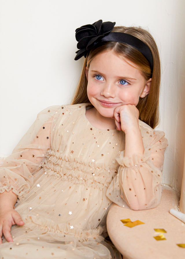 Wheat tulle dress