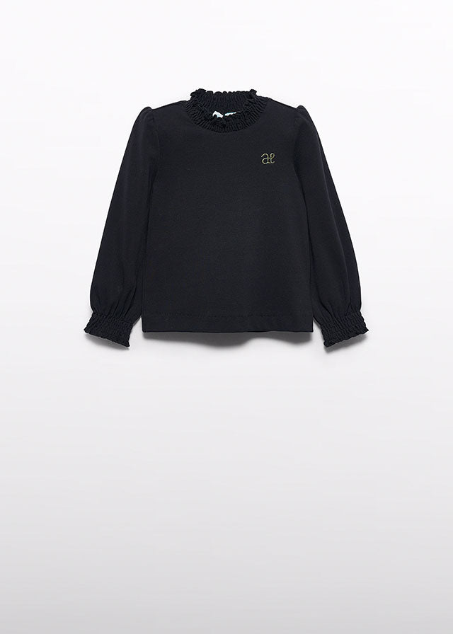 Black Ribbed turtleneck