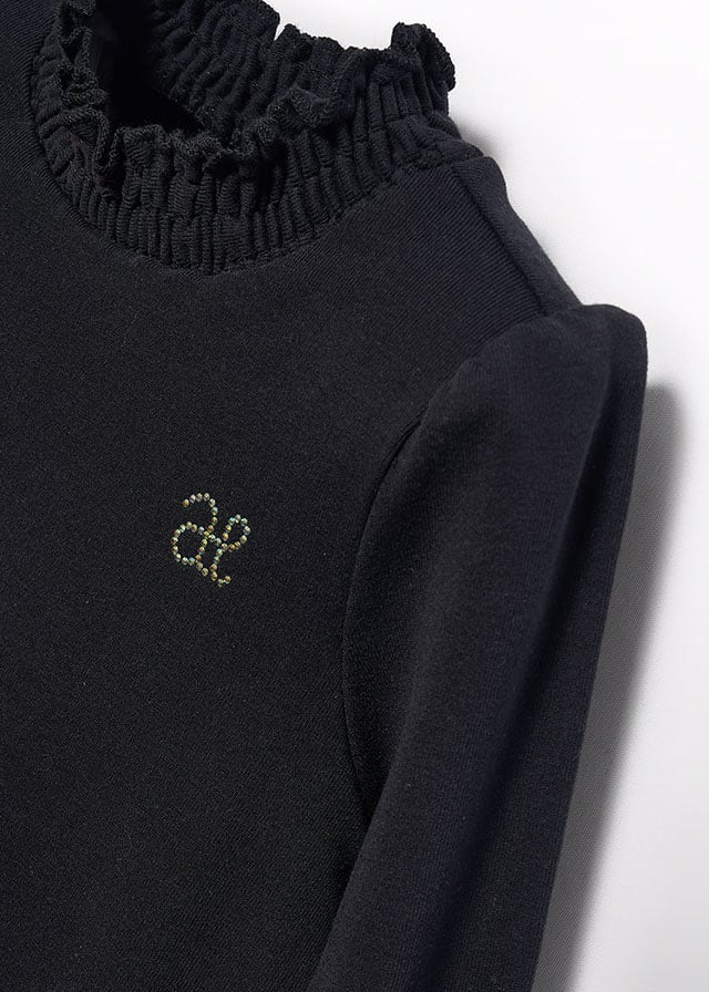 Black Ribbed turtleneck