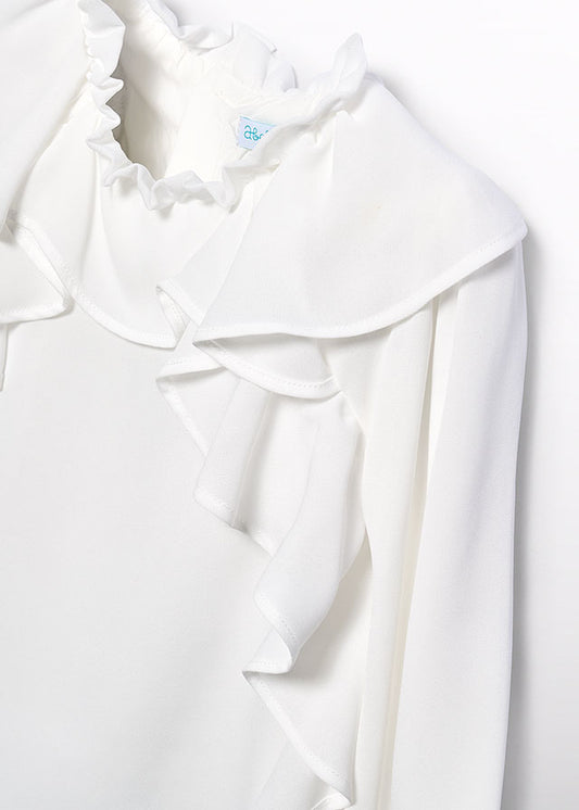 Chiffon ruffles blouse
