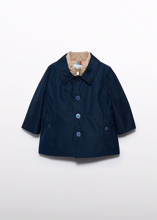 Navy Trench coat w/ interior vest