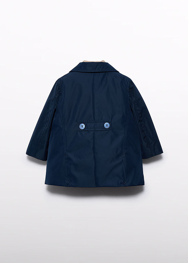 Navy Trench coat w/ interior vest