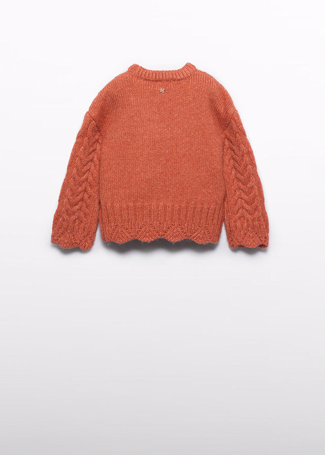 Orange Braided jumper
