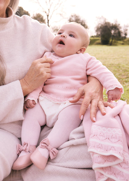Crystal pink Shorts w/ tights set