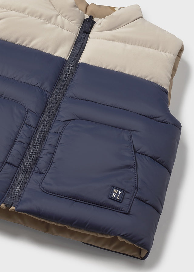 Blue Reversible vest