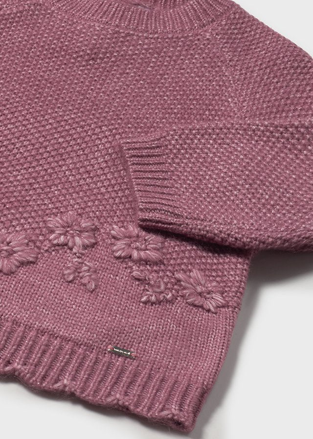 Rose mix Flower textured jersey