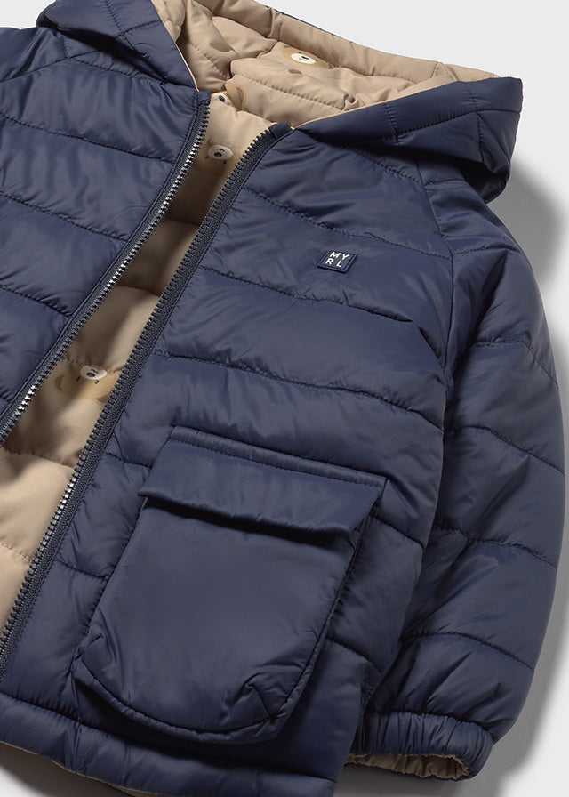 Blue Reversible soft coat