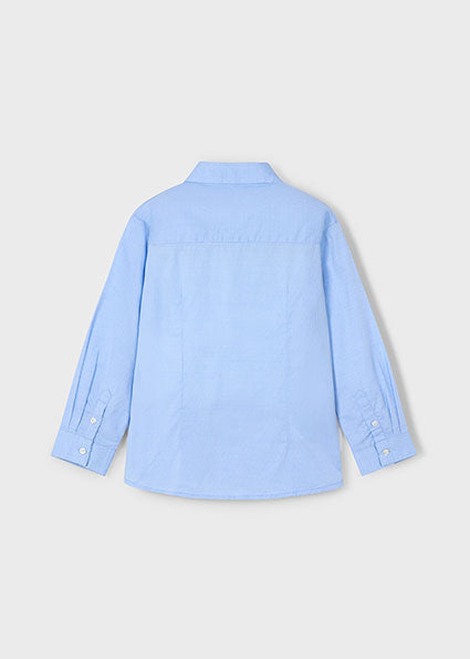 Sky blue L/s formal wear shirt