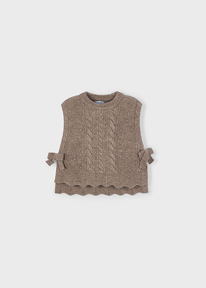 brown Knitting vest