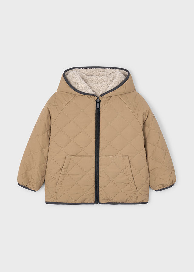 Caramel reversible coat