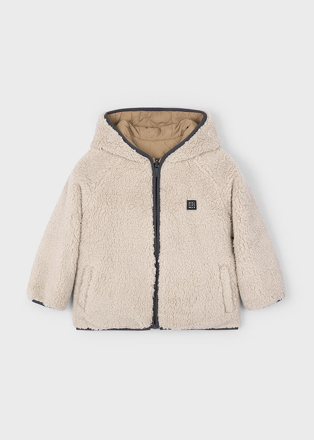 Caramel reversible coat