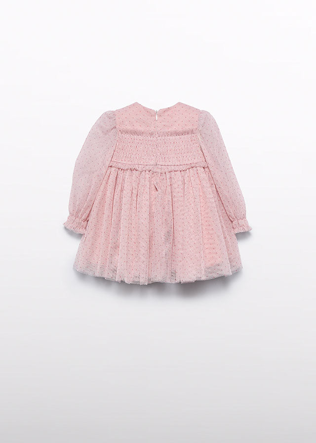 Petal Shimmer tulle dress