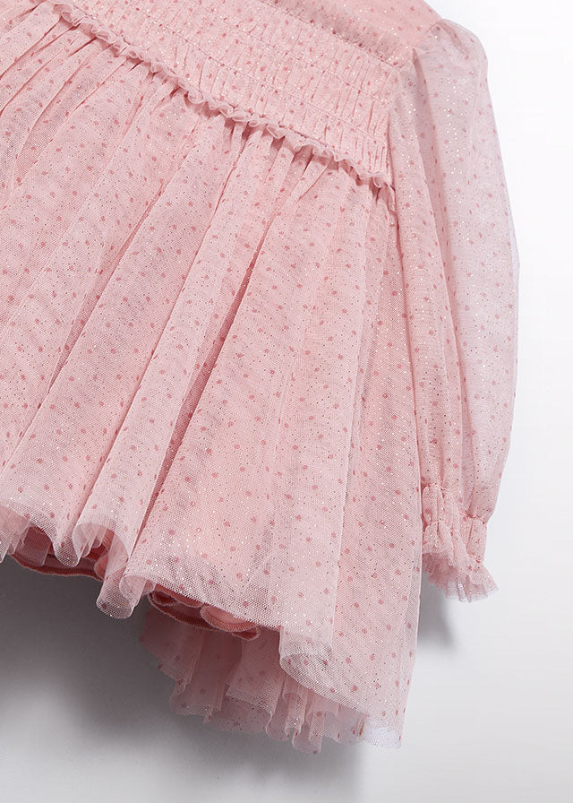 Petal Shimmer tulle dress