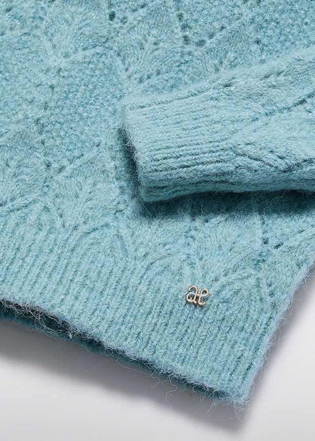 Aqua Knitting sweater