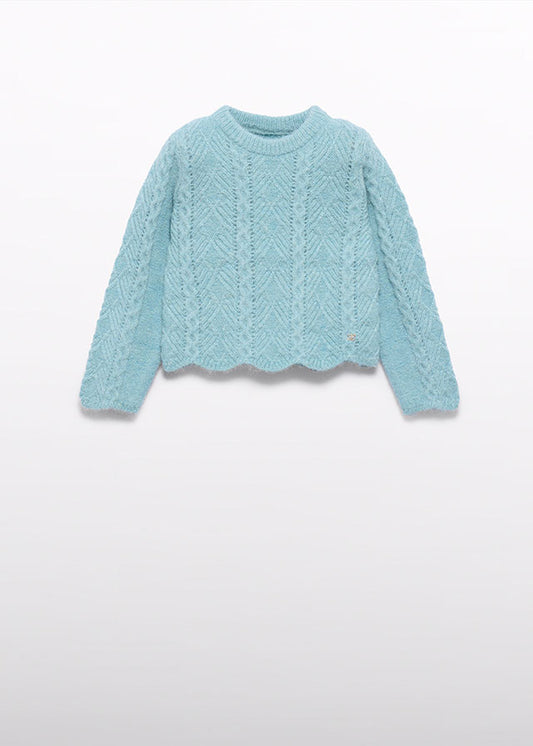 Aqua Knitting sweater