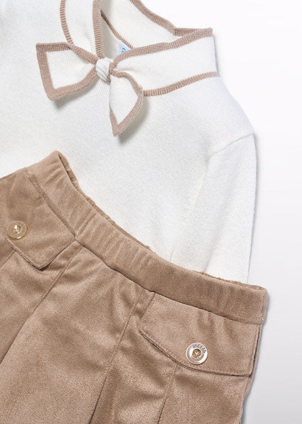 5521- Beige antelina set