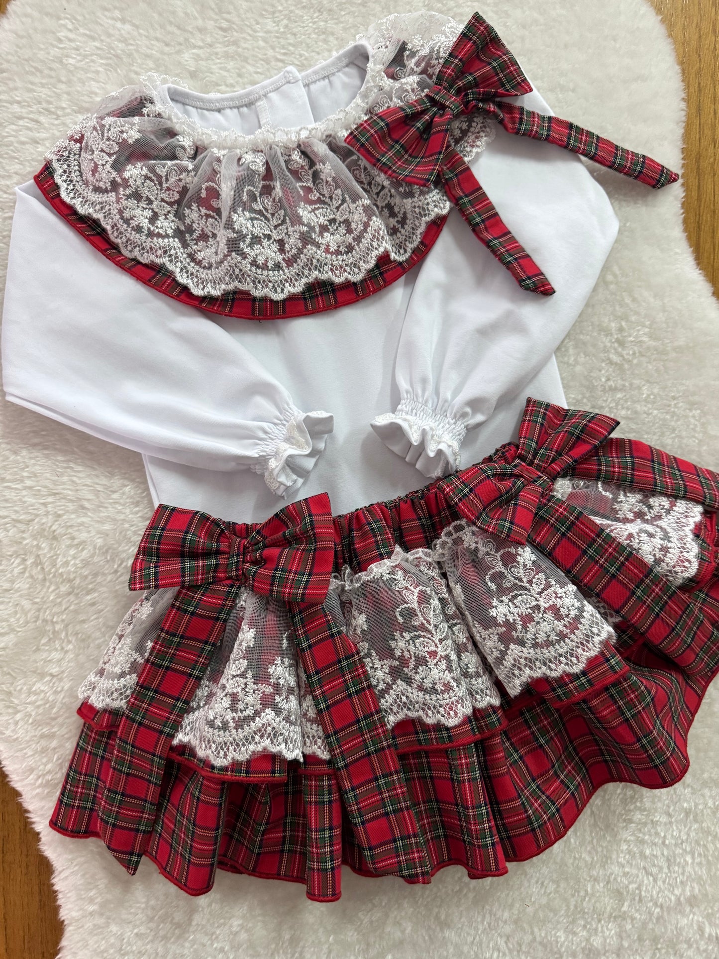 Tartan lace bloomer