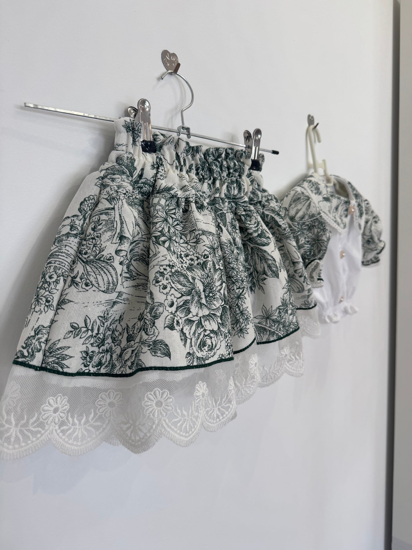 Toile de Jouy green bloomer - PRE ORDER