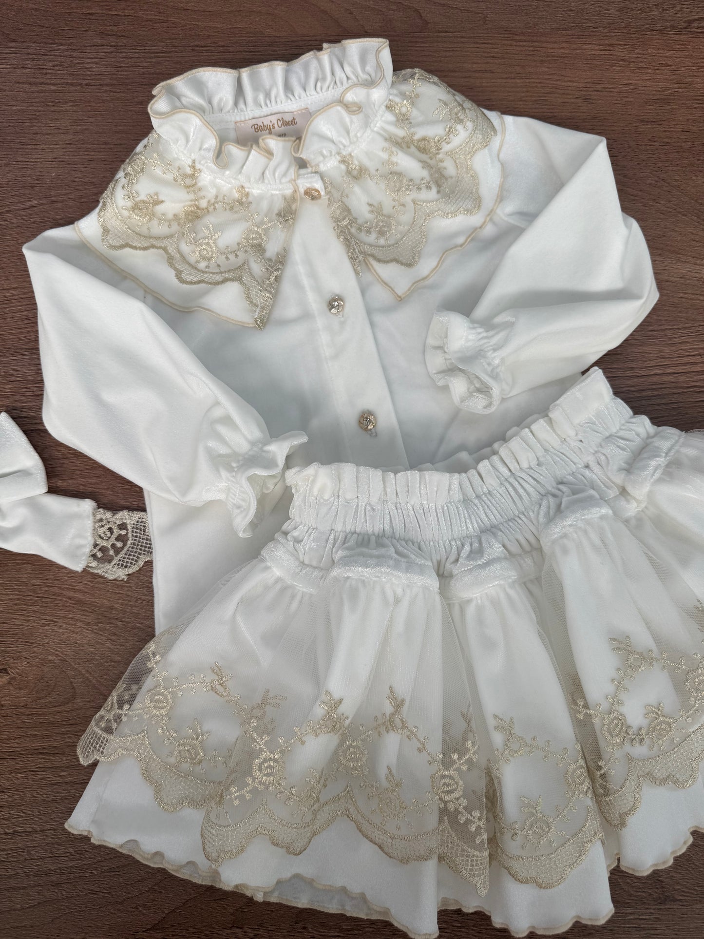 Cleo ivory velvet set - PRE ORDER