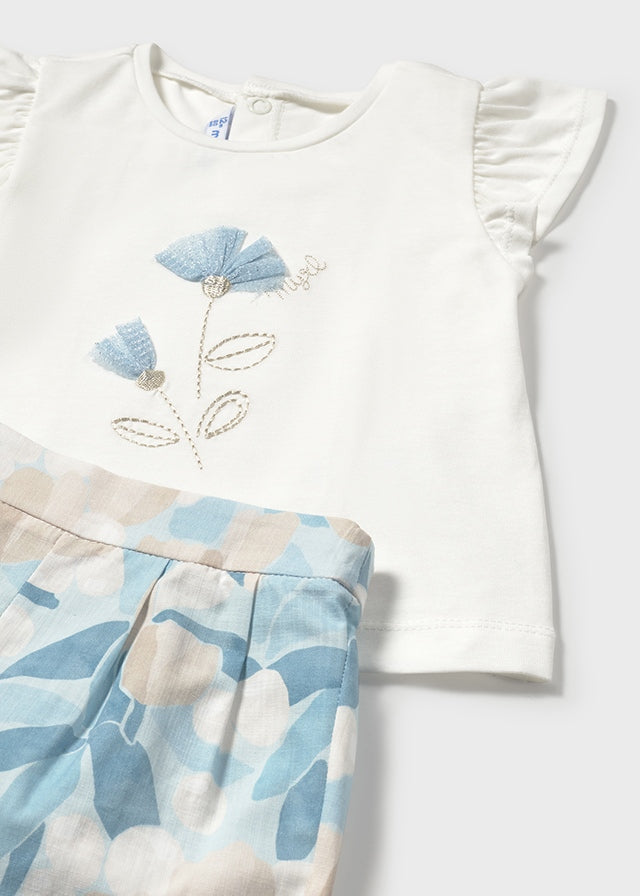 Sky Printed shorts set