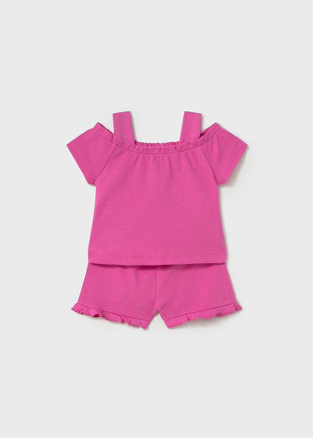 Fuschia short set