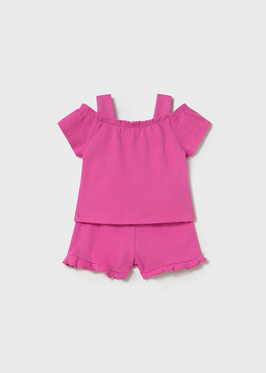 Fuschia short set