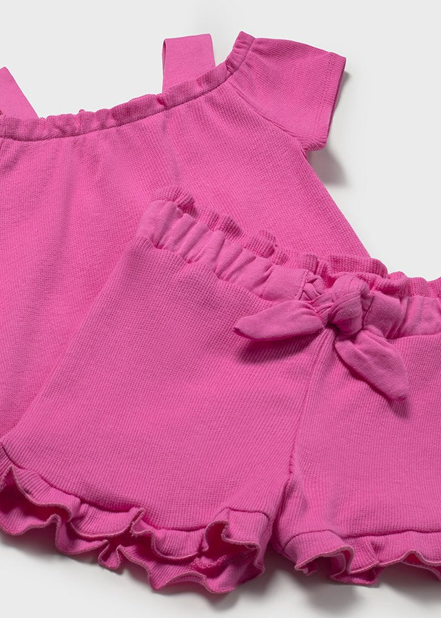 Fuschia short set