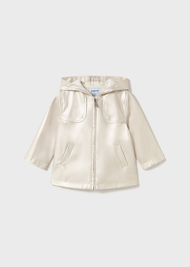 Polished rain coat