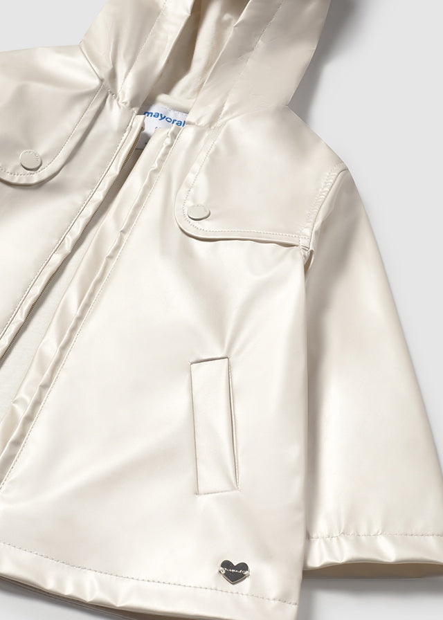 Polished rain coat