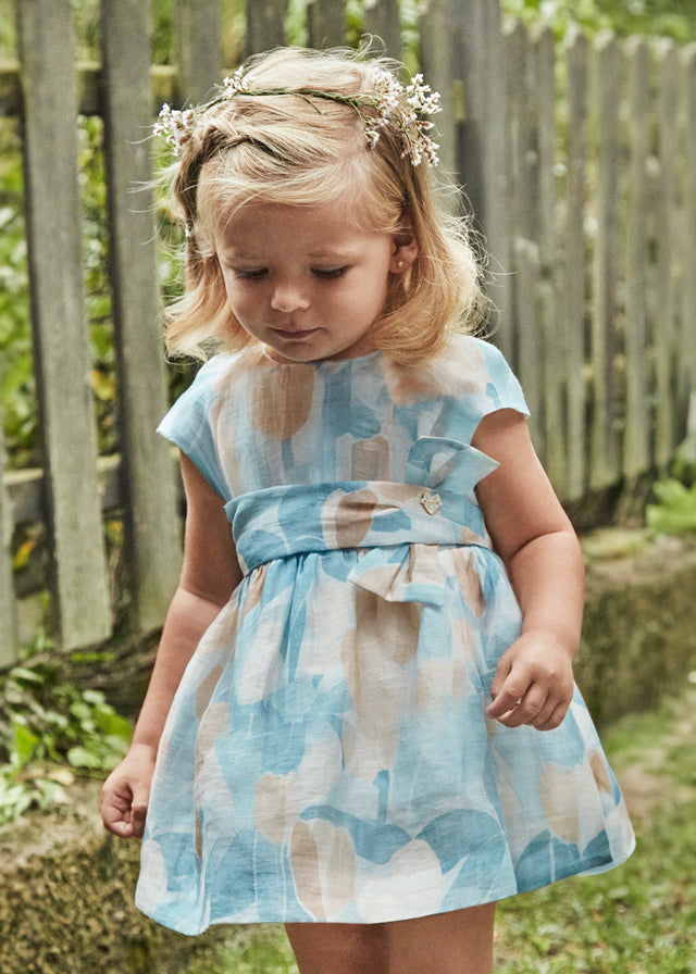 Sky printed dress