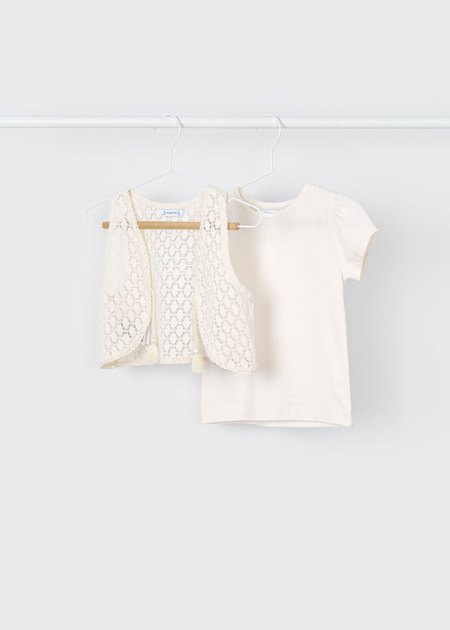 Bone S/s shirt w/ vest